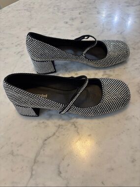 Jeffrey Campbell Regal Rhinestone Block Heel Pumps -9.5